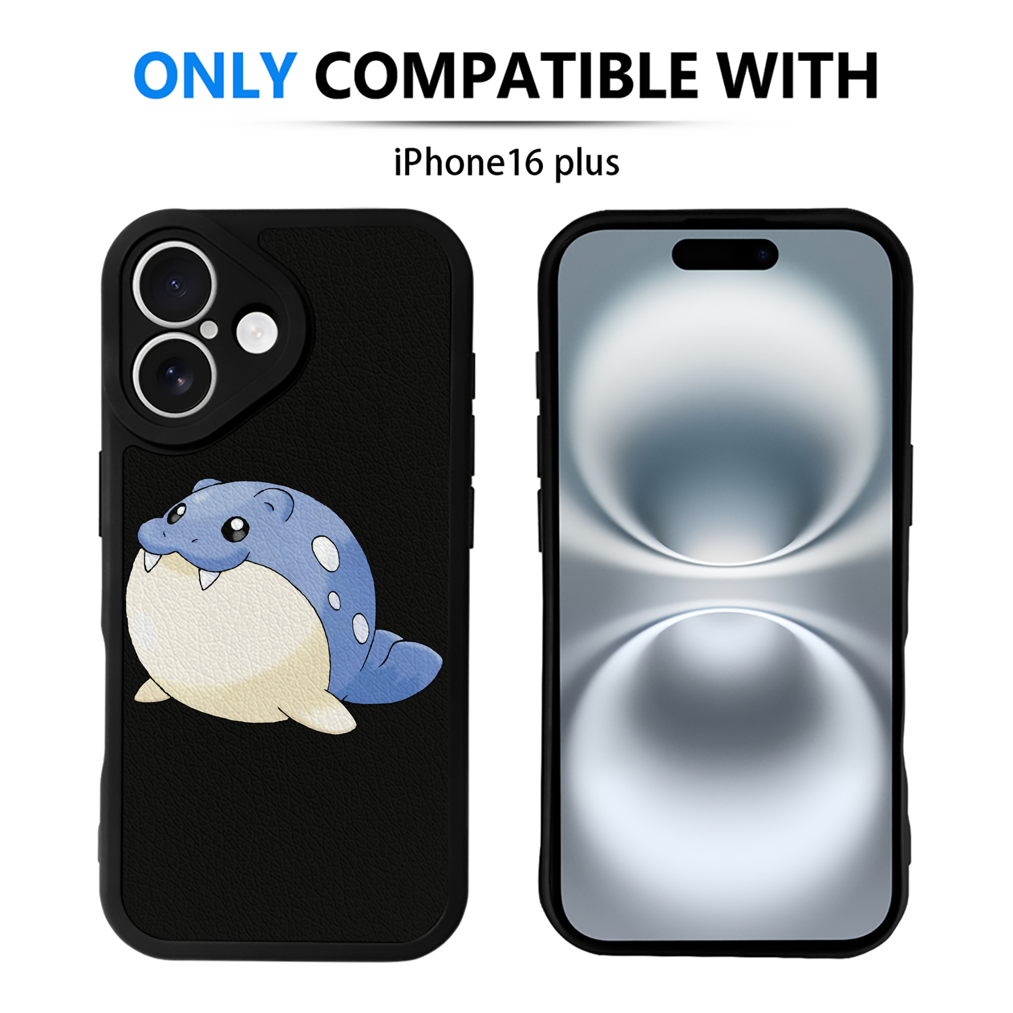 （画像用） ポケットモンスター Pokémon 【iPhone 16シリーズ対応】シリコンスマホケース（レザー調） 材質：シリコン